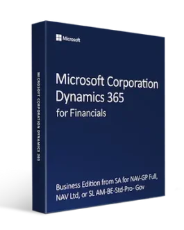 Microsoft Corporation Dynamics 365 for Financials, Business Edition from SA for NAV-GP Full, NAV Ltd, or SL AM-BE-Std-Pro – Gov