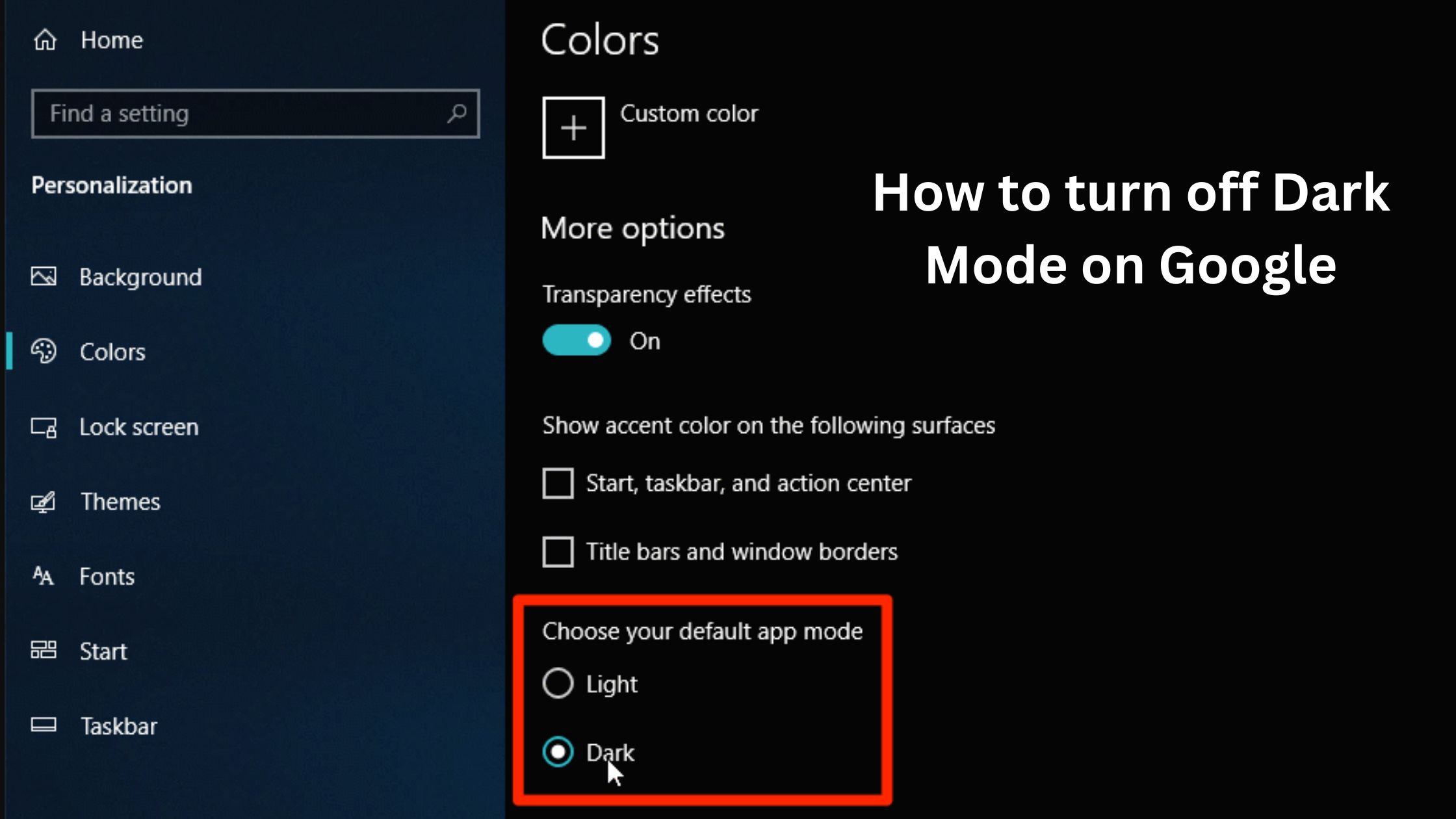 You are currently viewing How to turn off Dark Mode on Google