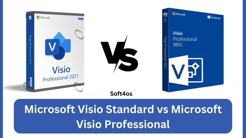 difference between visio standard and professional 2019